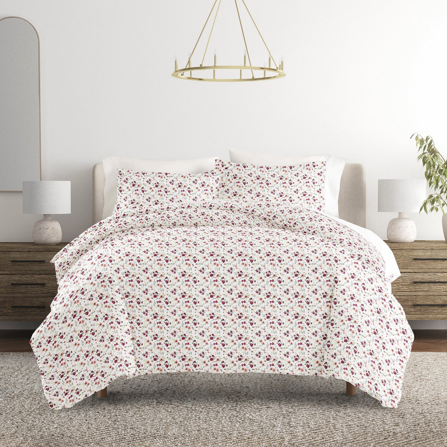 Blossoms Patterned Duvet Cover Set