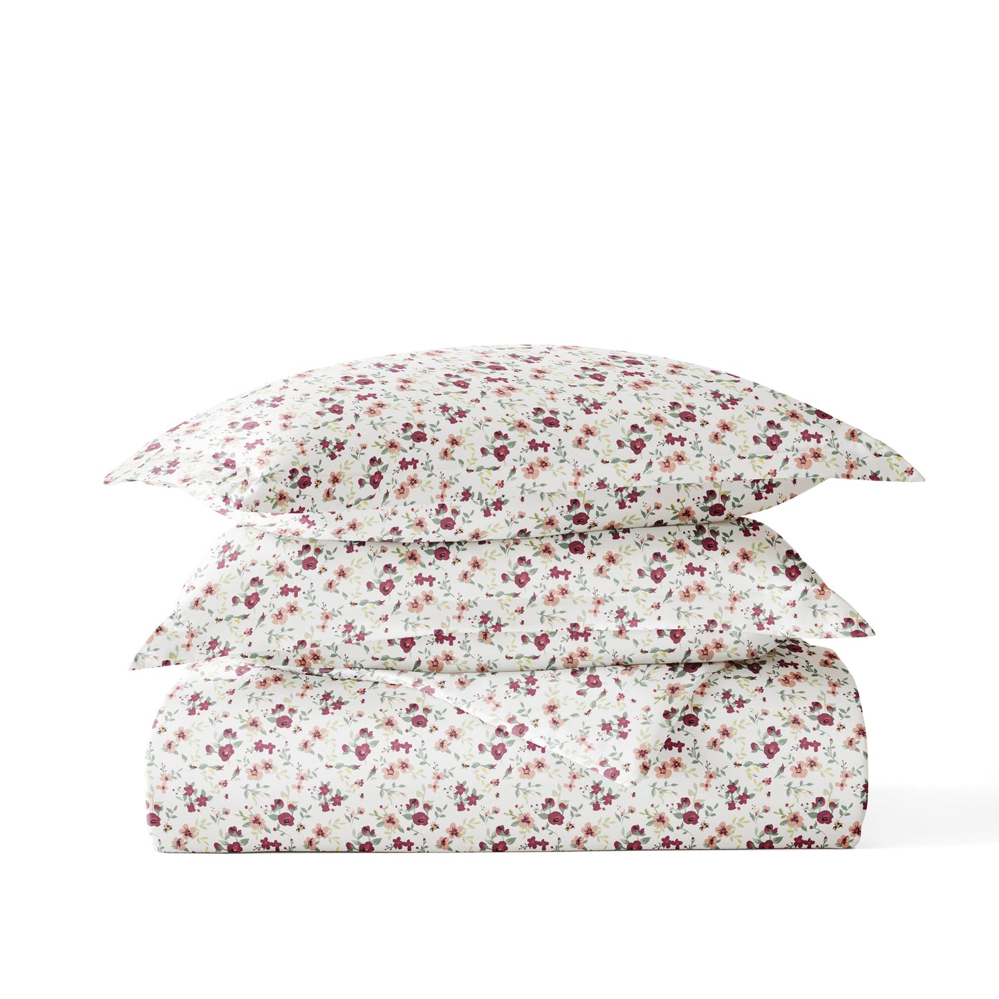 Blossoms Patterned Duvet Cover Set