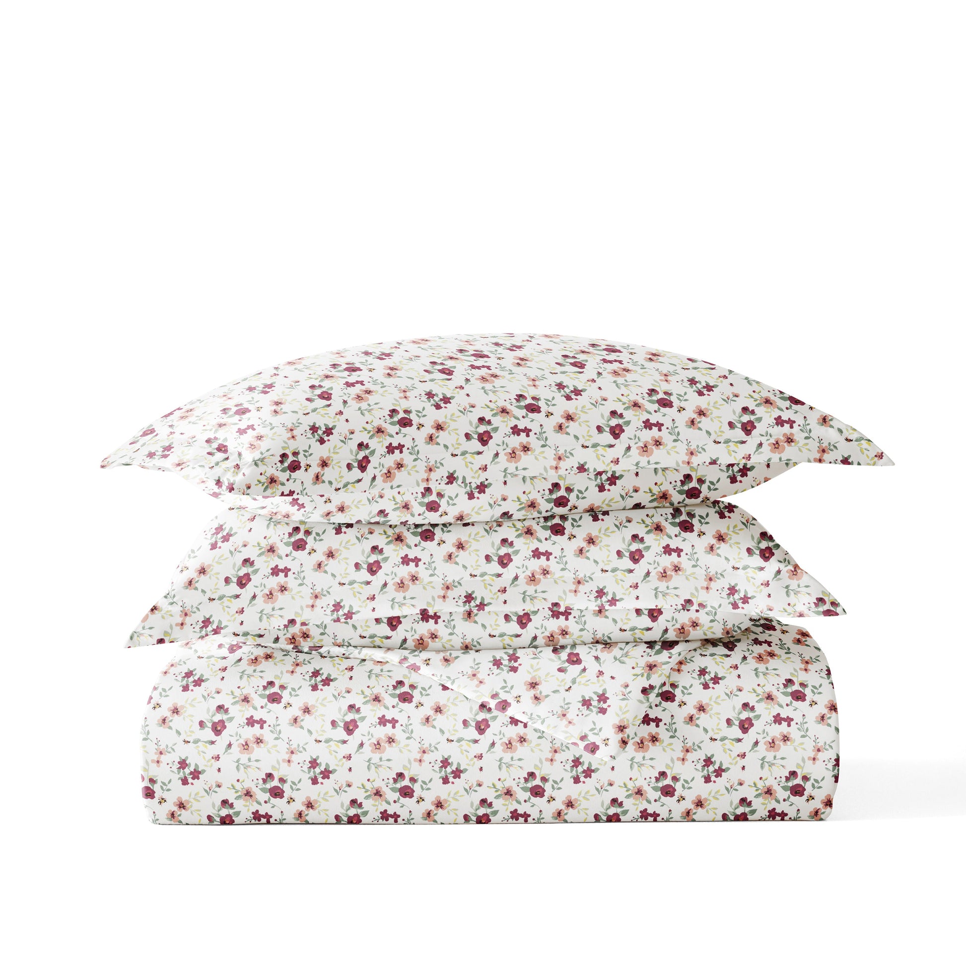 Blossoms Patterned Duvet Cover Set