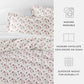 Blossoms Patterned Duvet Cover Set