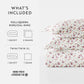 Blossoms Patterned Duvet Cover Set