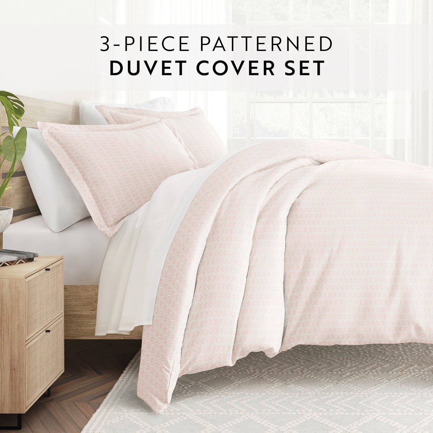 Classic in Pink Patterned Duvet Cover Set