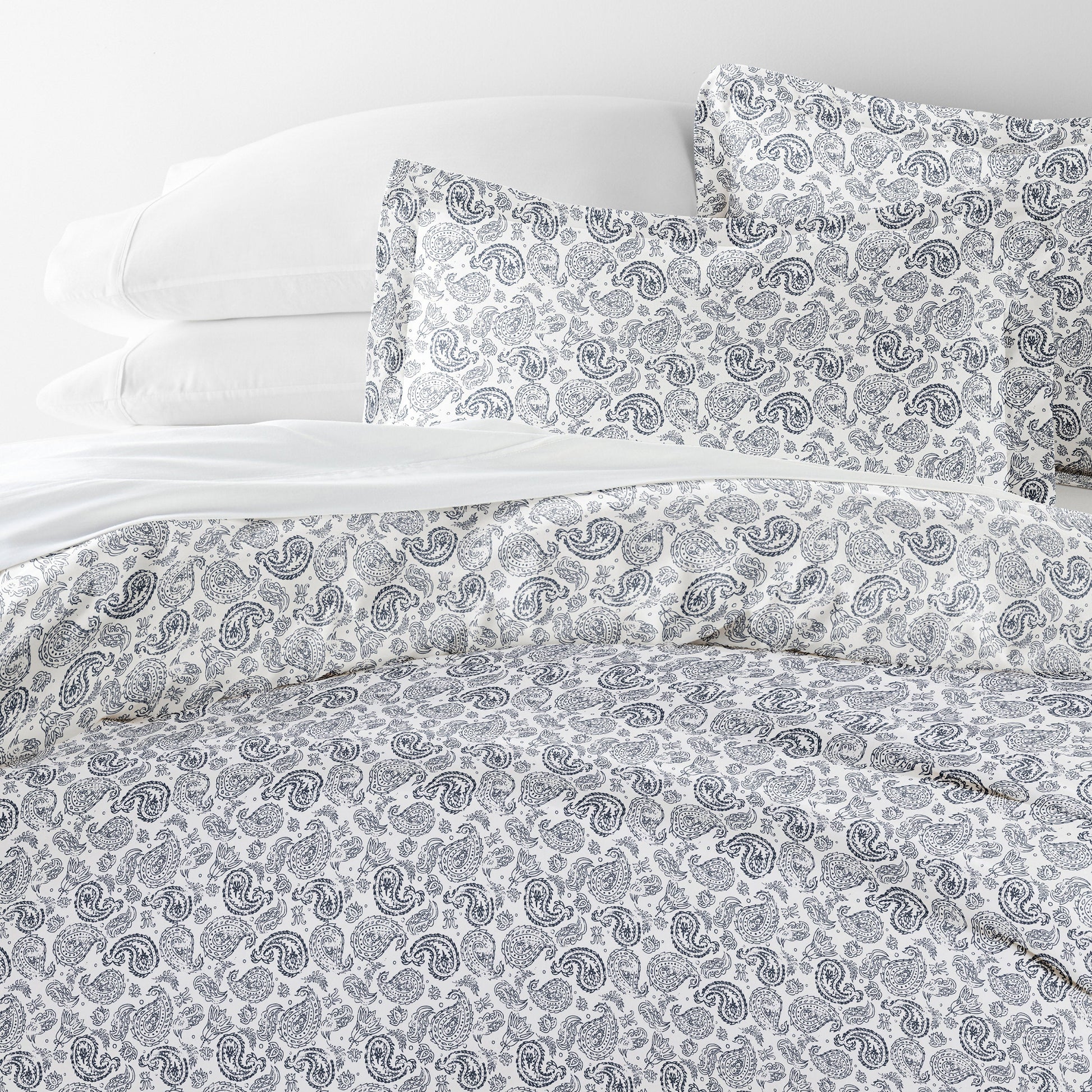 Coarse Paisley Patterned Duvet Cover Set