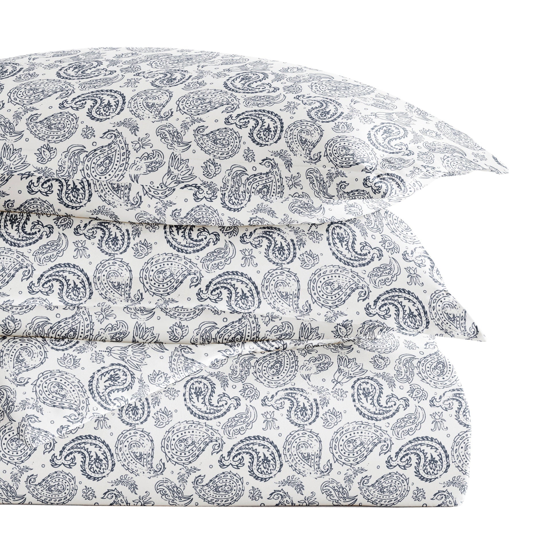 Coarse Paisley Patterned Duvet Cover Set
