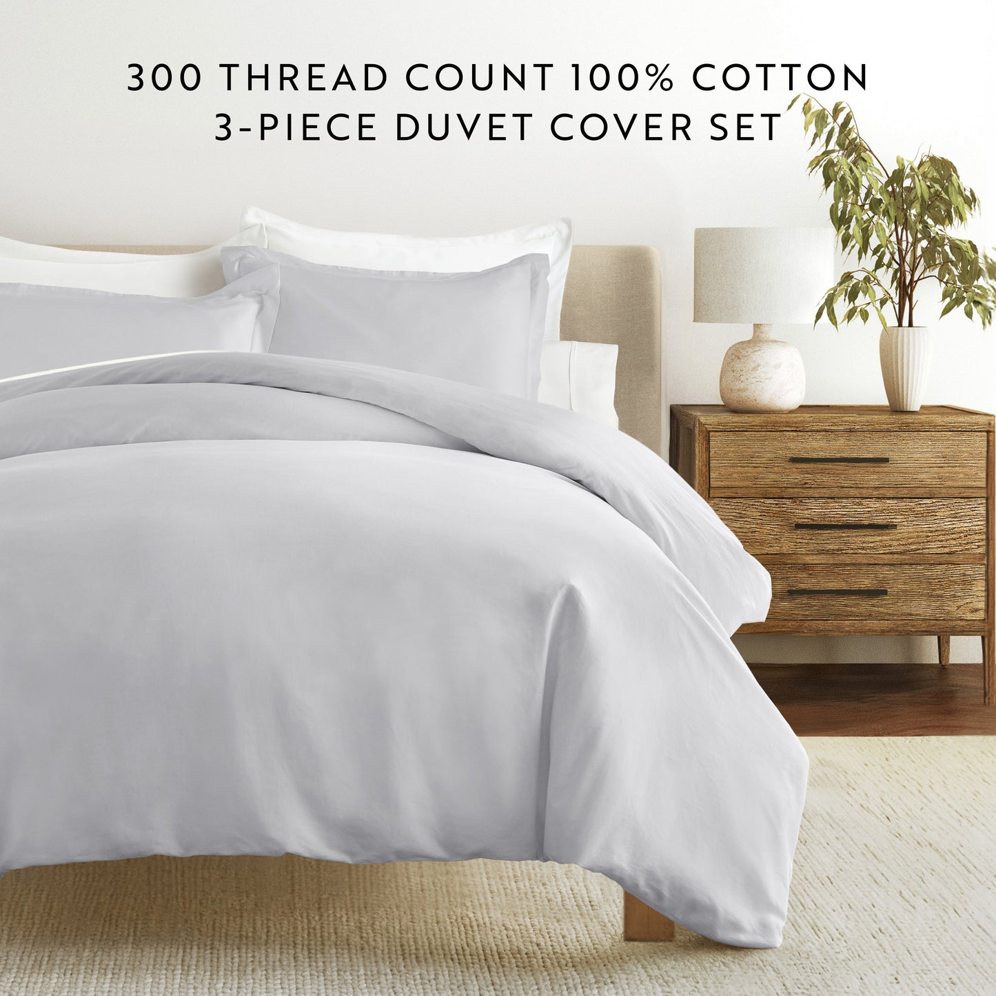 100% Long Staple Cotton Duvet Cover Set