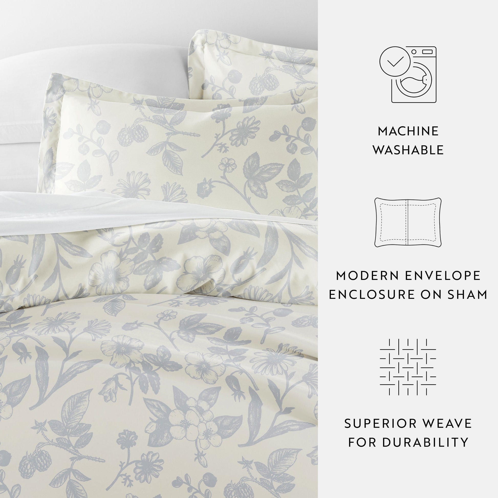 Garden Patterned Duvet Cover Set