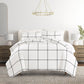 Grid Patterned Duvet Cover Set