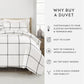 Grid Patterned Duvet Cover Set