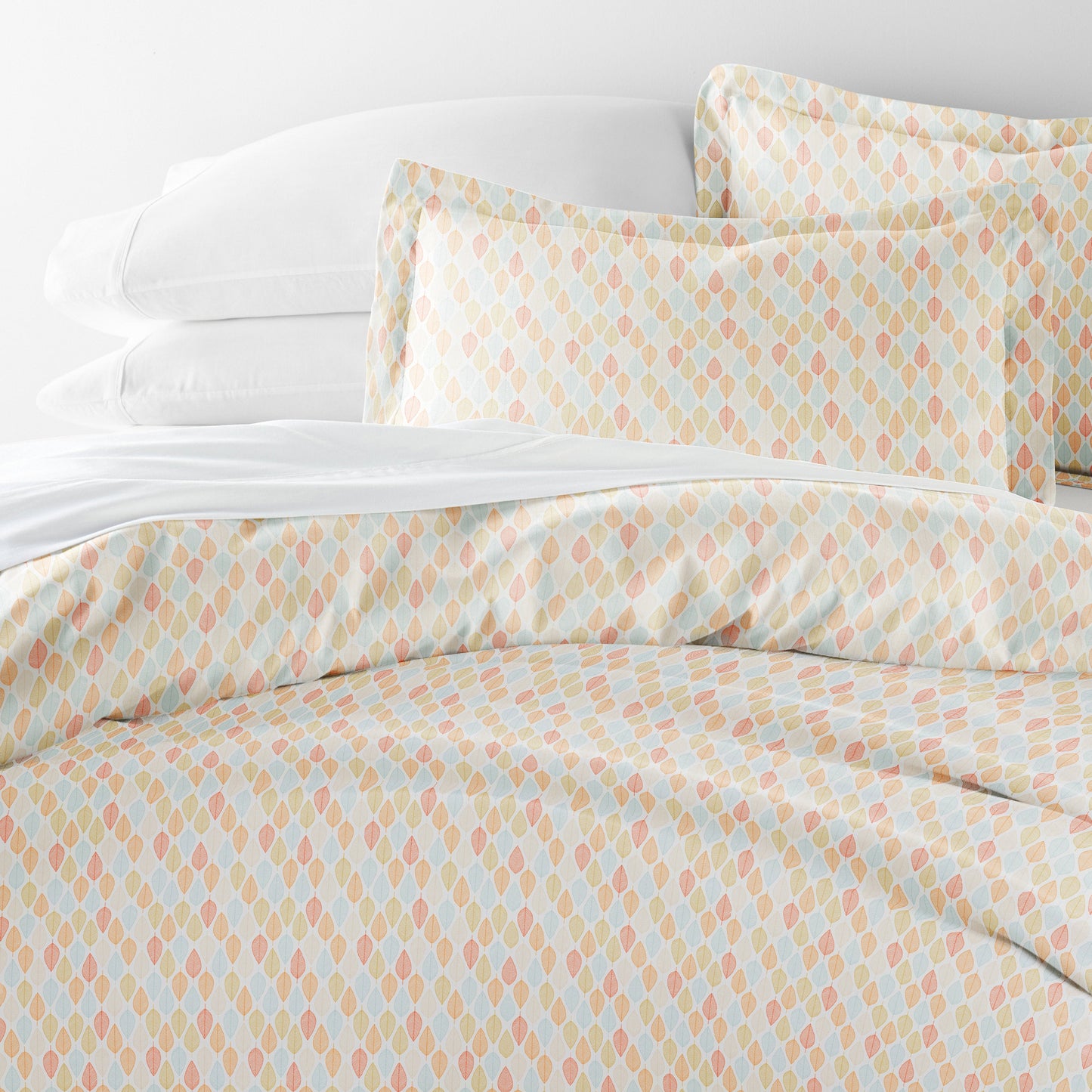 Fall Foliage Patterned Duvet Cover Set