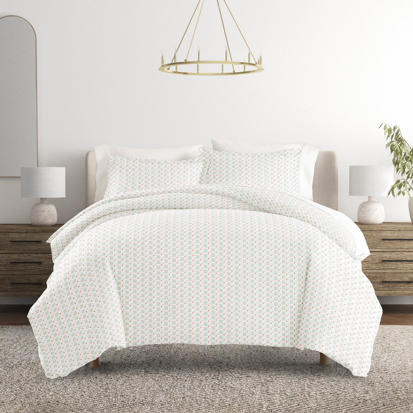 Lights in Blue Patterned Duvet Cover Set