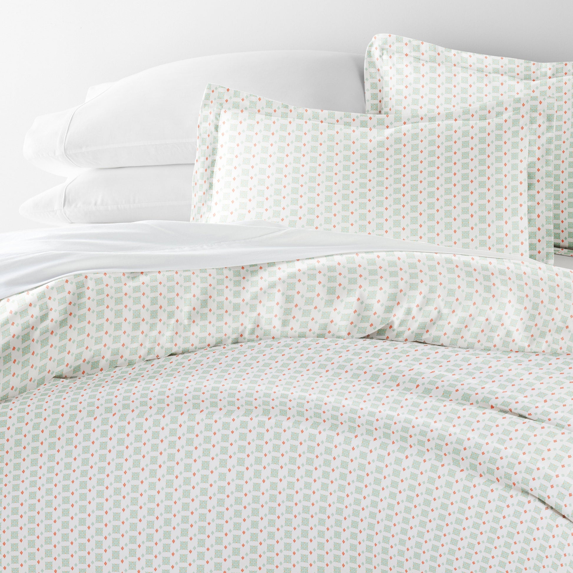 Lights in Blue Patterned Duvet Cover Set