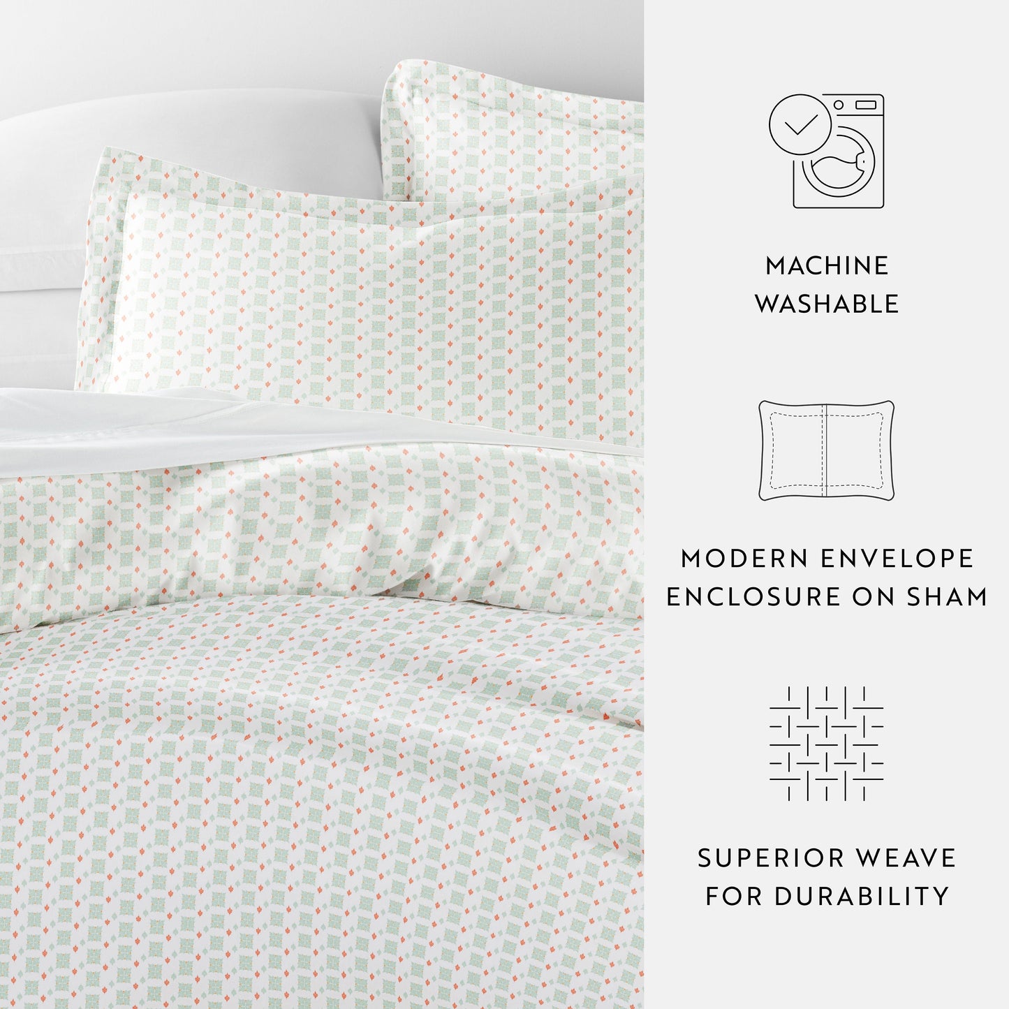 Lights in Blue Patterned Duvet Cover Set