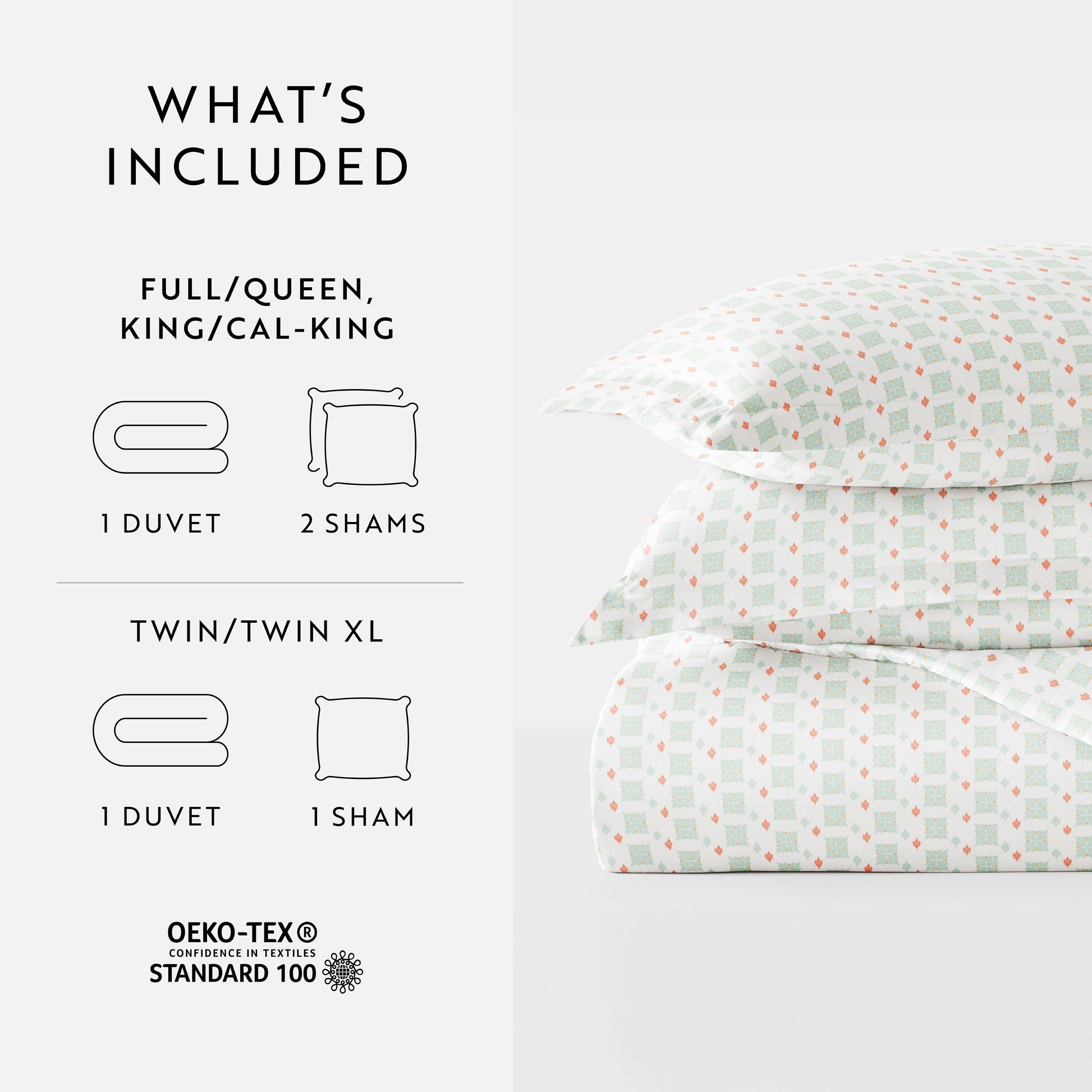Lights in Blue Patterned Duvet Cover Set
