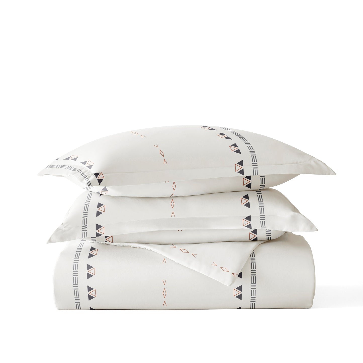 Natural Geo Lines Patterned Duvet Cover Set