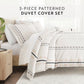 Natural Geo Lines Patterned Duvet Cover Set