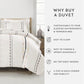 Natural Geo Lines Patterned Duvet Cover Set