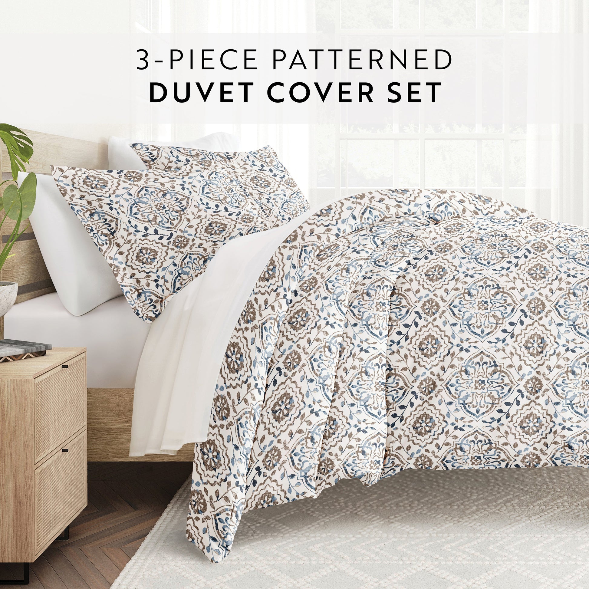 Oasis Patterned Duvet Cover Set