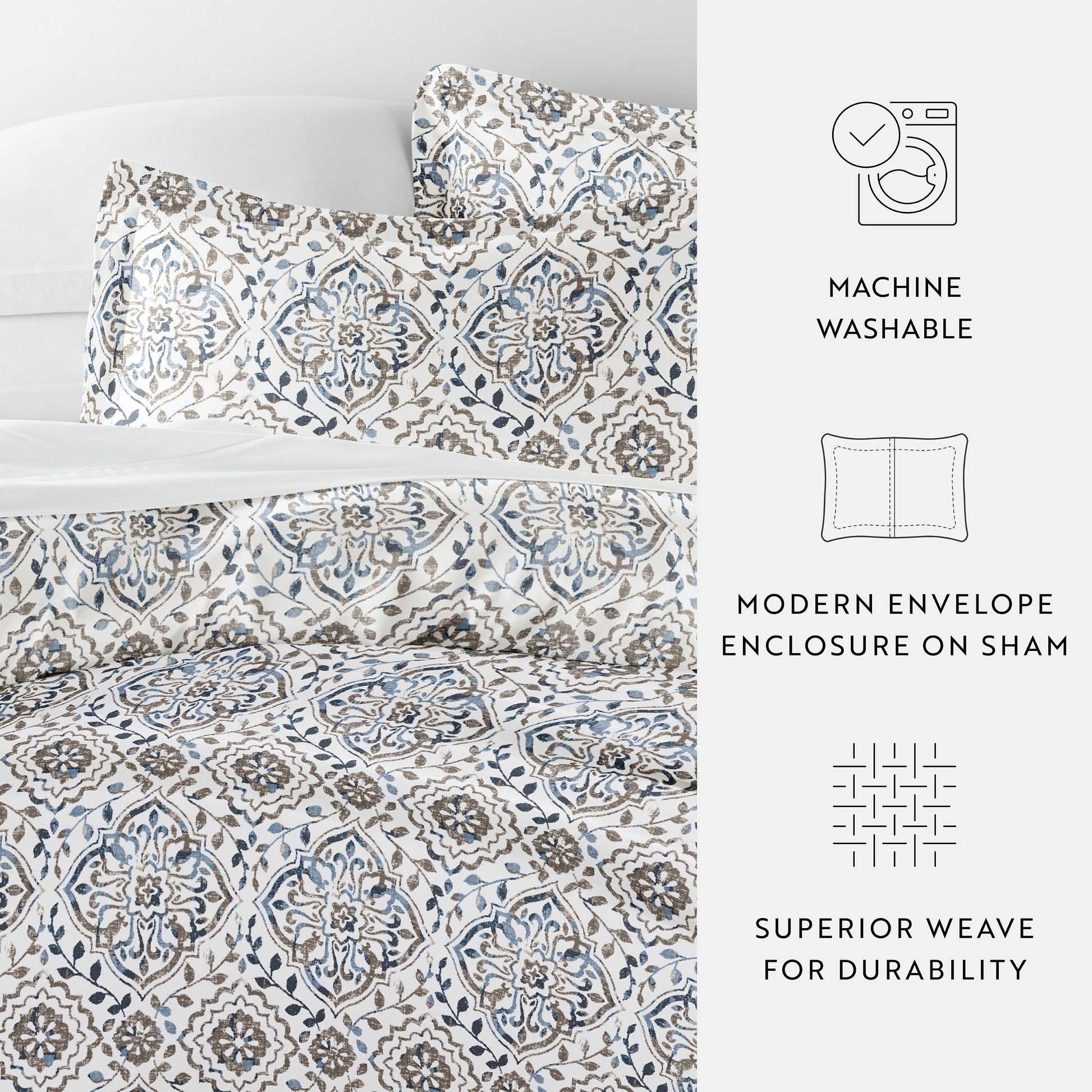 Oasis Patterned Duvet Cover Set