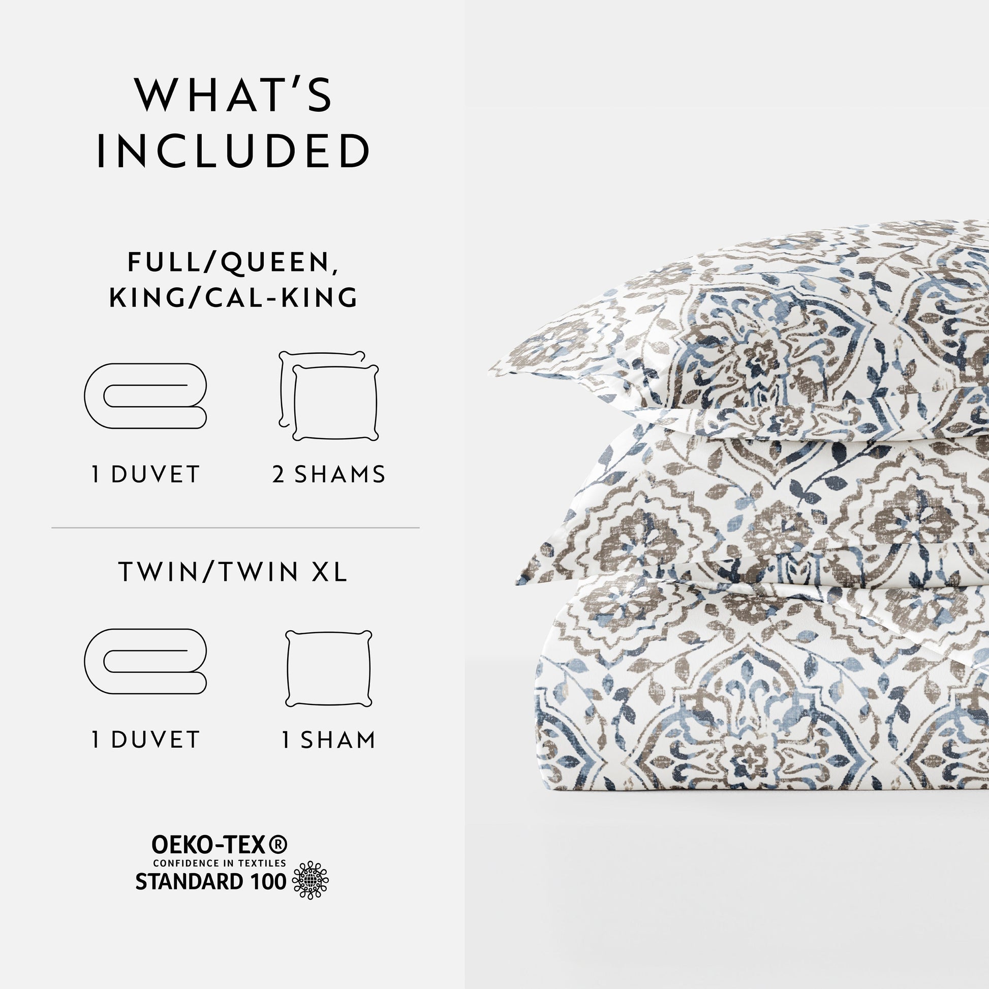 Oasis Patterned Duvet Cover Set