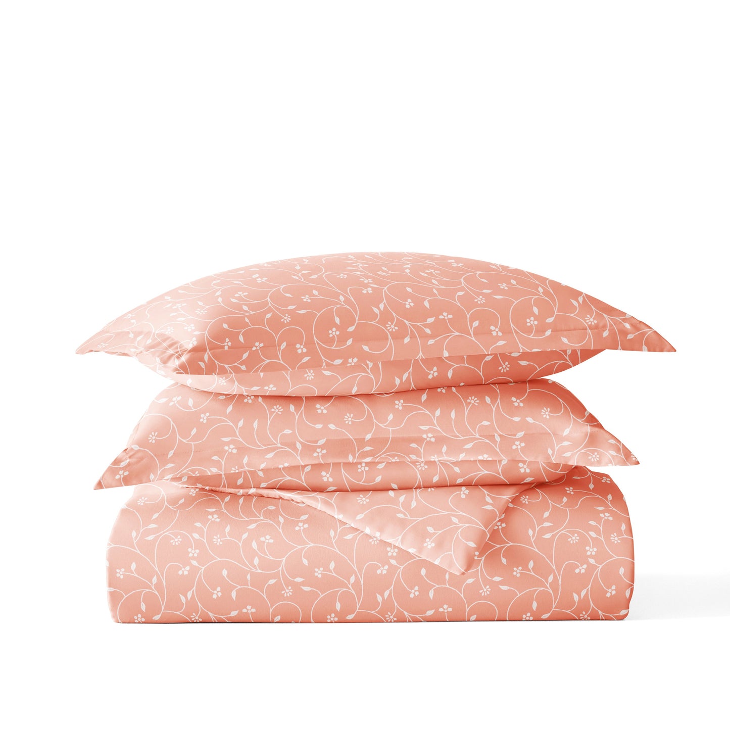Pink Buds Patterned Duvet Cover Set