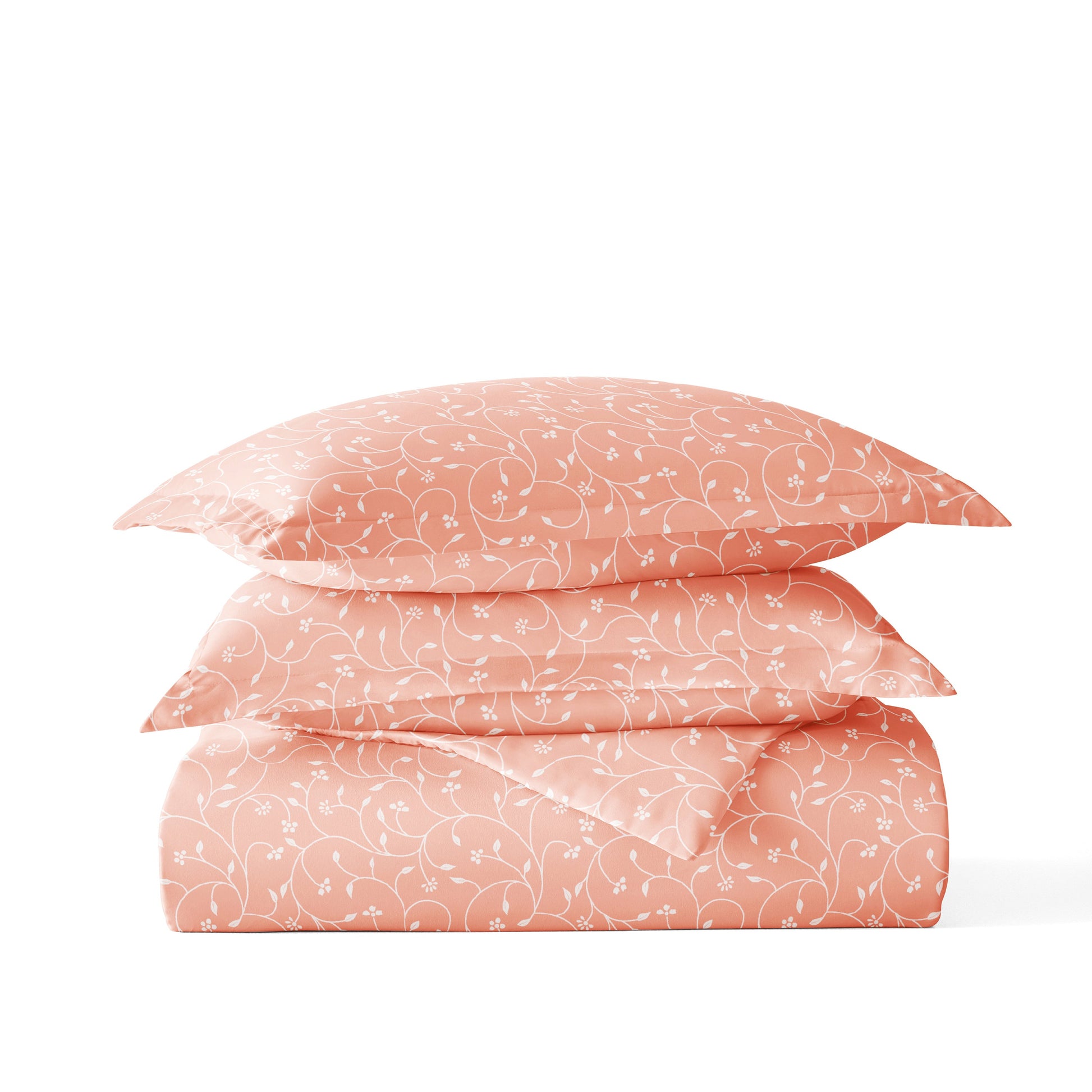 Pink Buds Patterned Duvet Cover Set