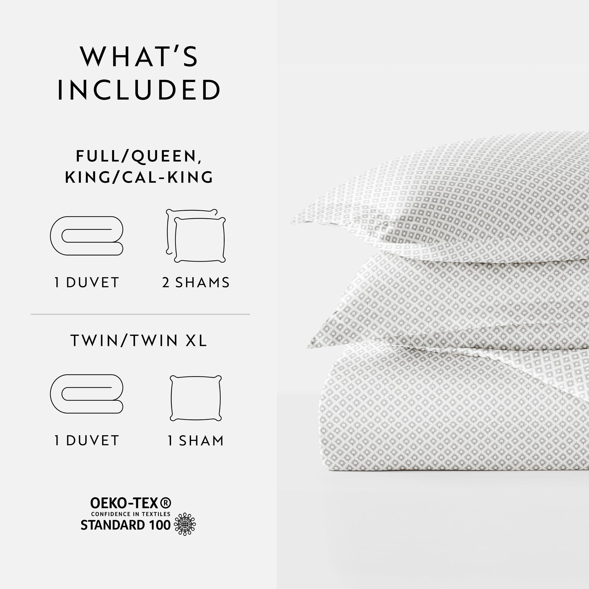 Polaris Patterned Duvet Cover Set