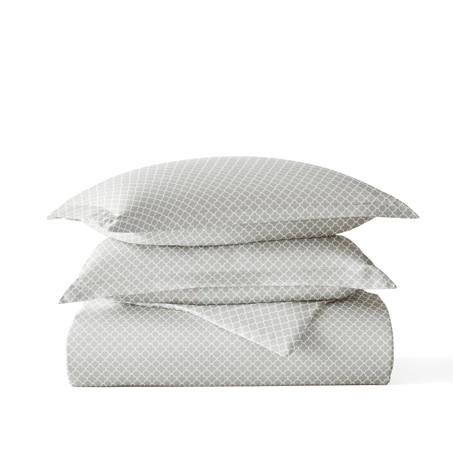 Quatrefoil Patterned Duvet Cover Set