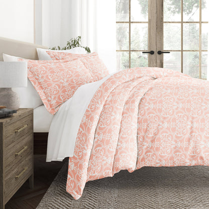 Romantic Damask Patterned Duvet Cover Set