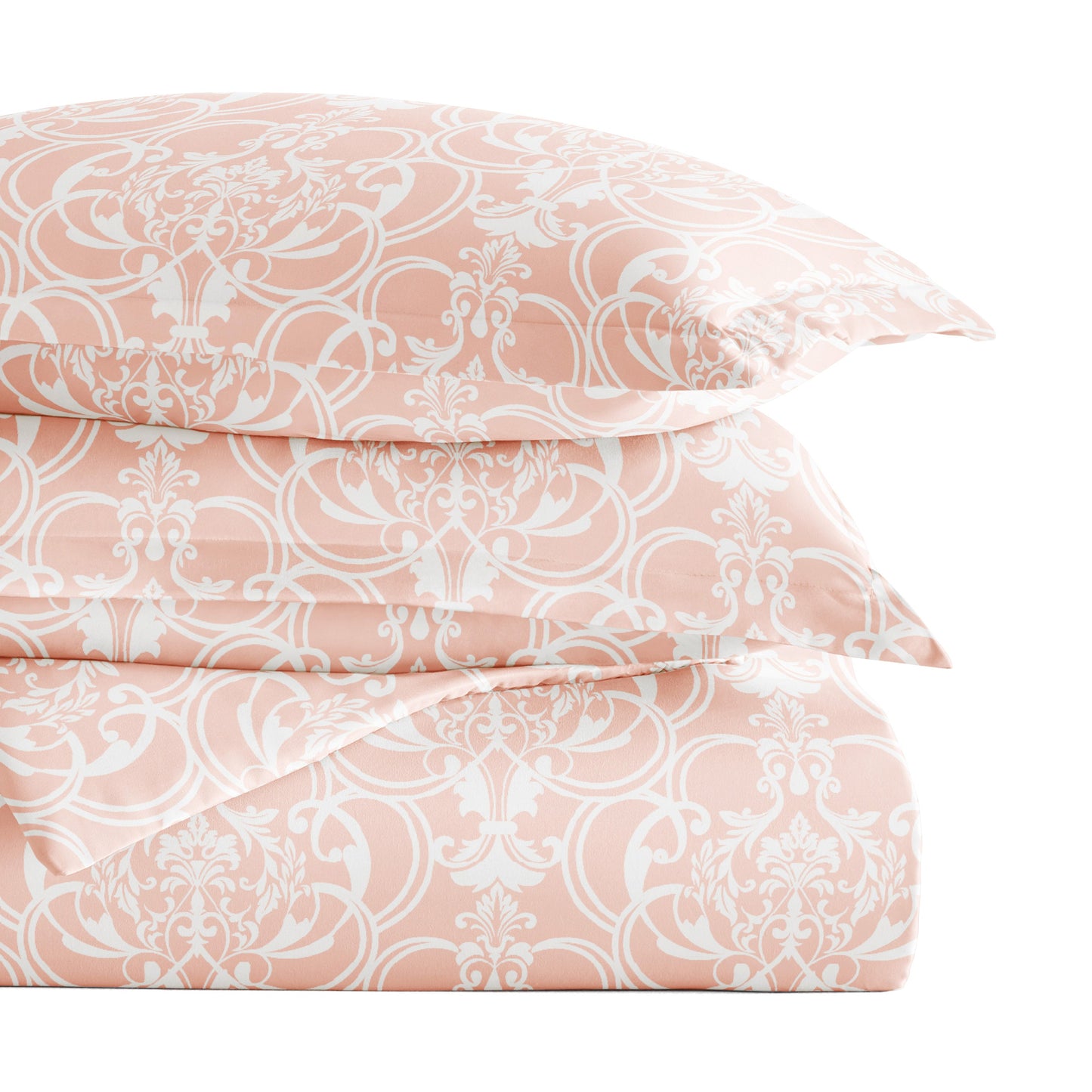 Romantic Damask Patterned Duvet Cover Set