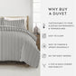 Ribbon Patterned Duvet Cover Set