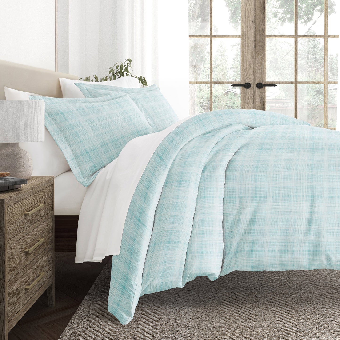Thatch Patterned Duvet Cover Set