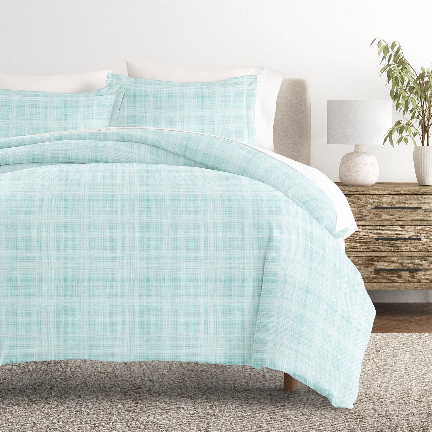 Thatch Patterned Duvet Cover Set