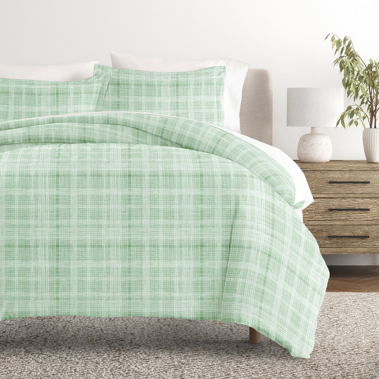 Thatch Patterned Duvet Cover Set