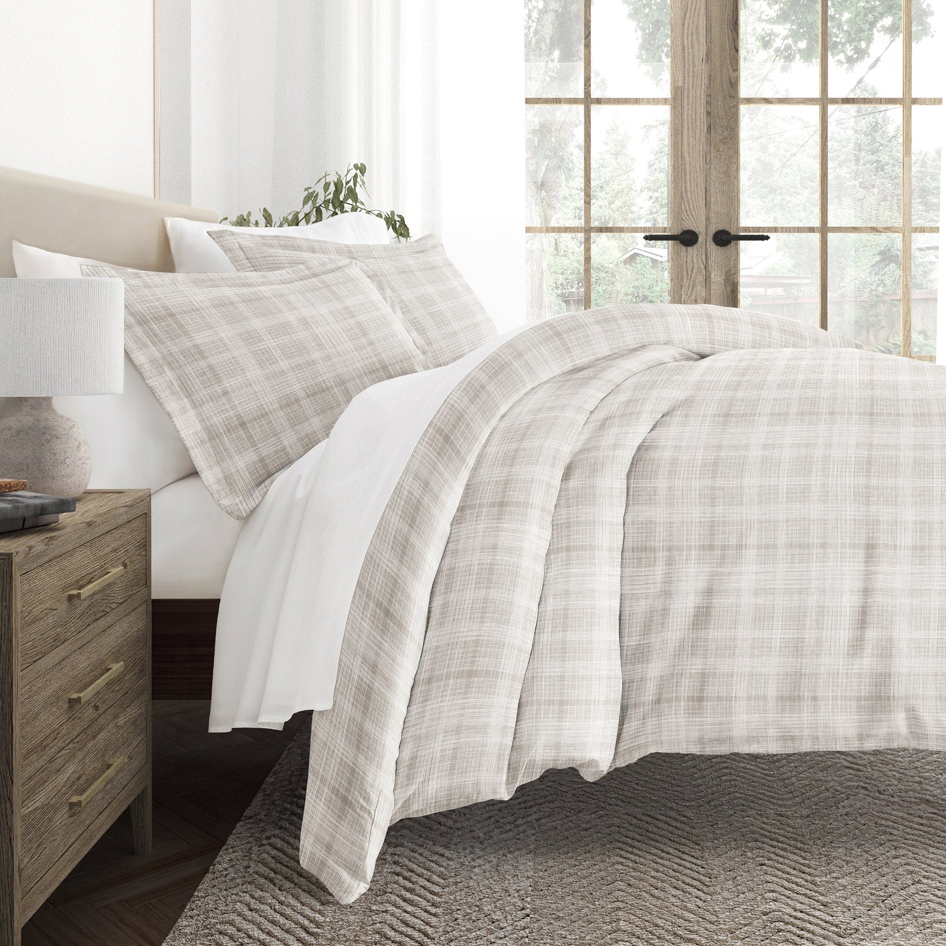 Thatch Patterned Duvet Cover Set