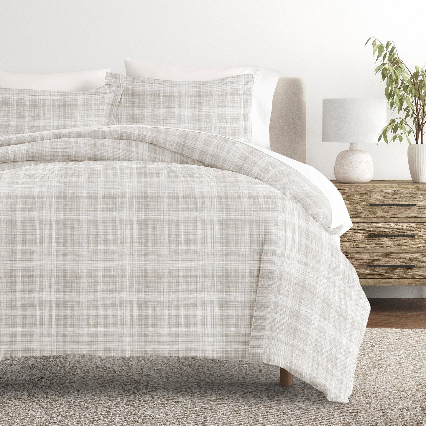 Thatch Patterned Duvet Cover Set