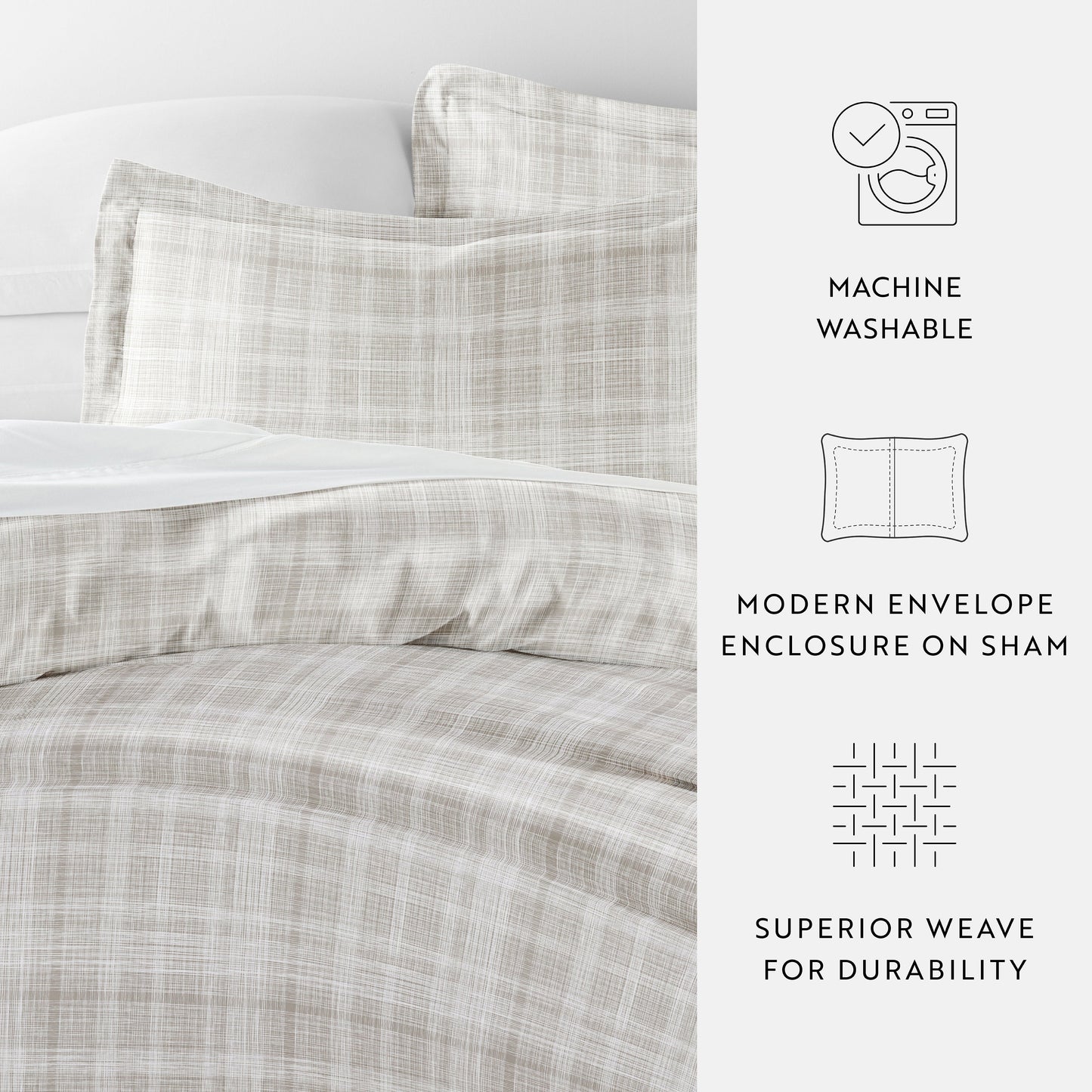 Thatch Patterned Duvet Cover Set