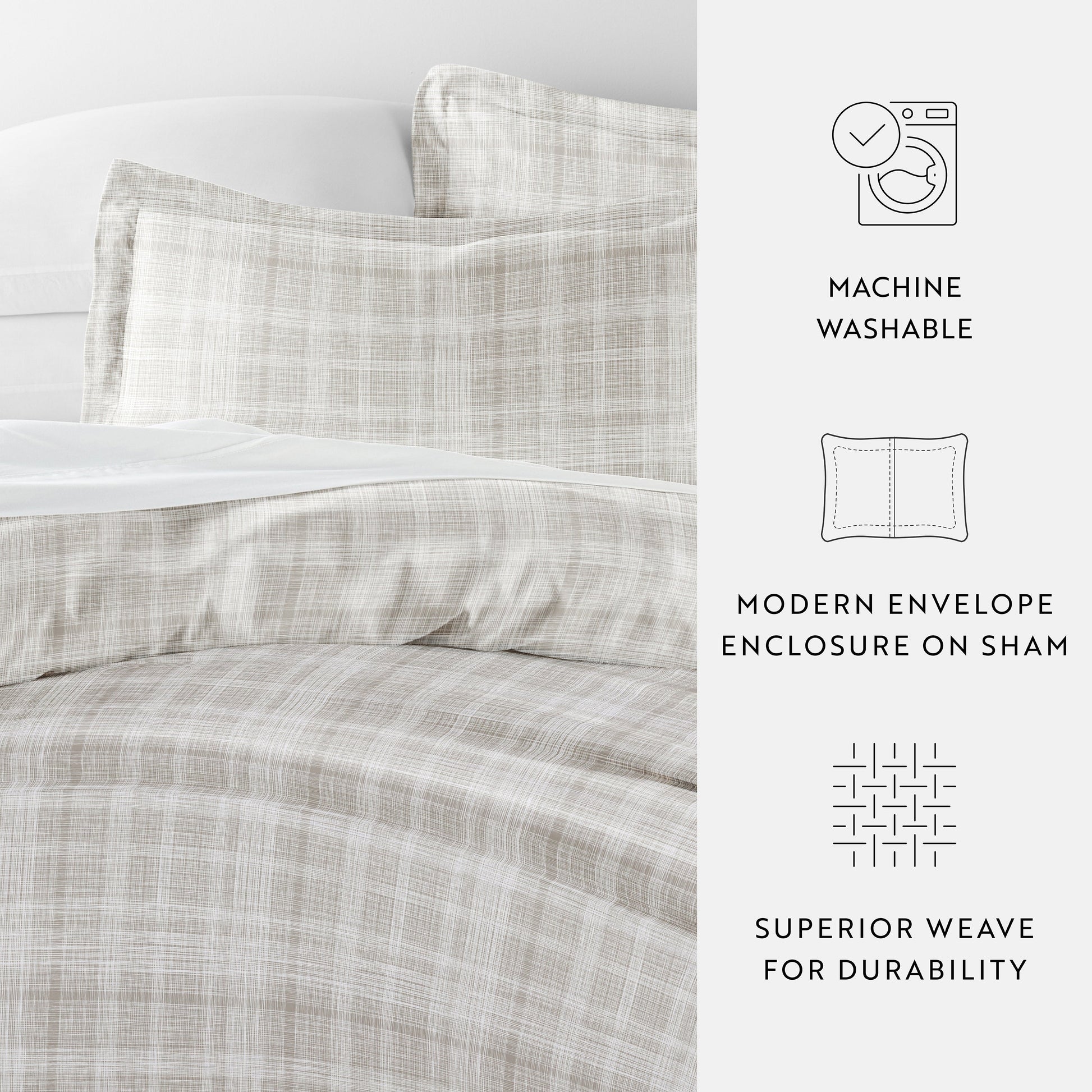 Thatch Patterned Duvet Cover Set
