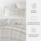 Thatch Patterned Duvet Cover Set