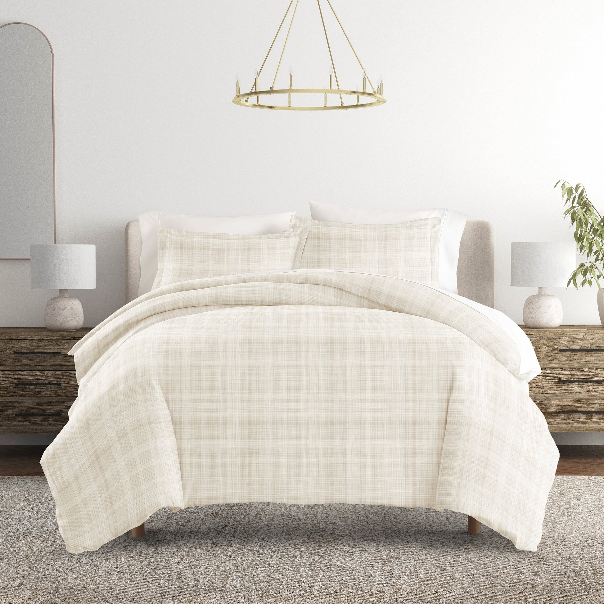 Thatch Patterned Duvet Cover Set