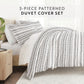 Geo Threads Patterned Duvet Cover Set