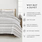 Geo Threads Patterned Duvet Cover Set