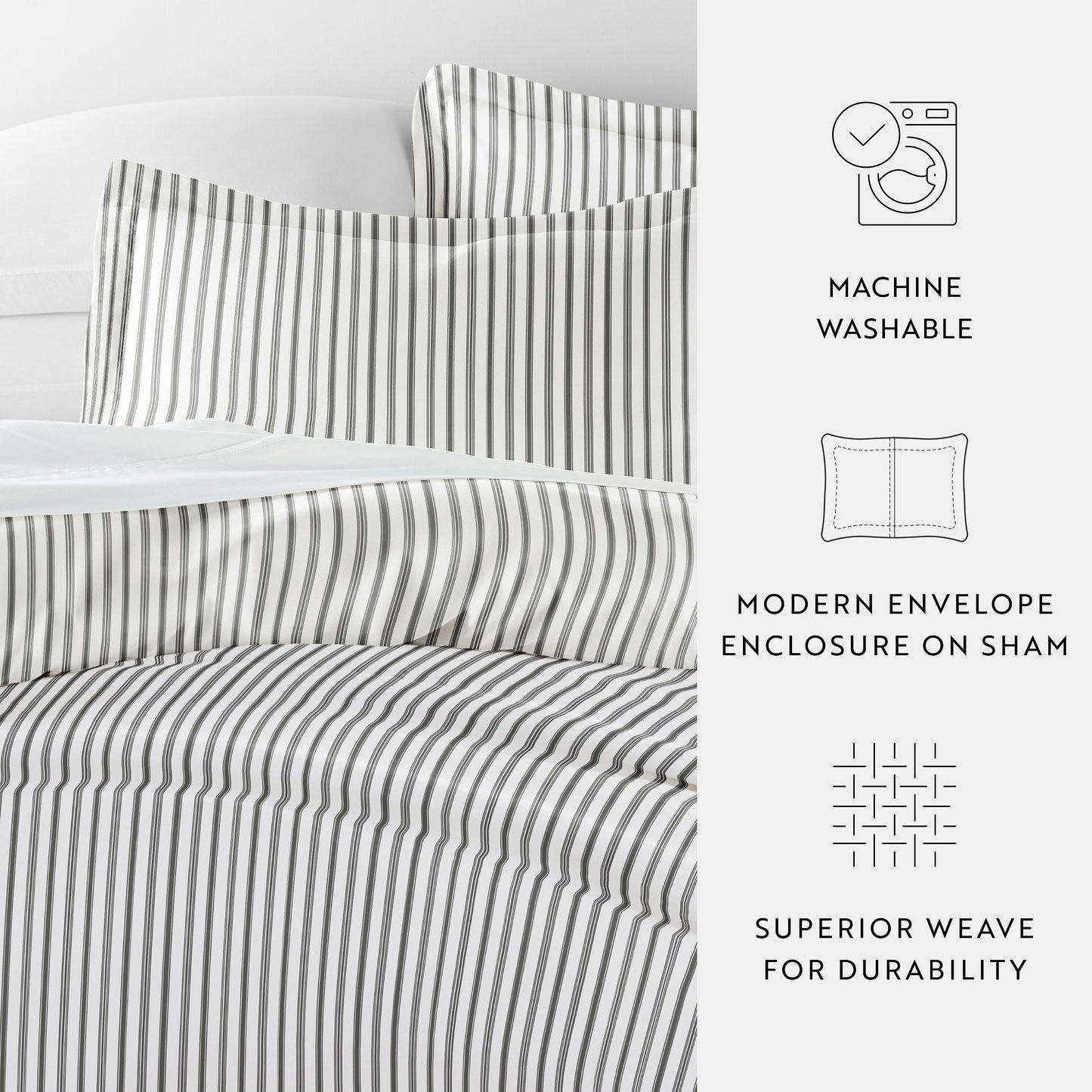 Vertical Dreams Patterned Duvet Cover Set