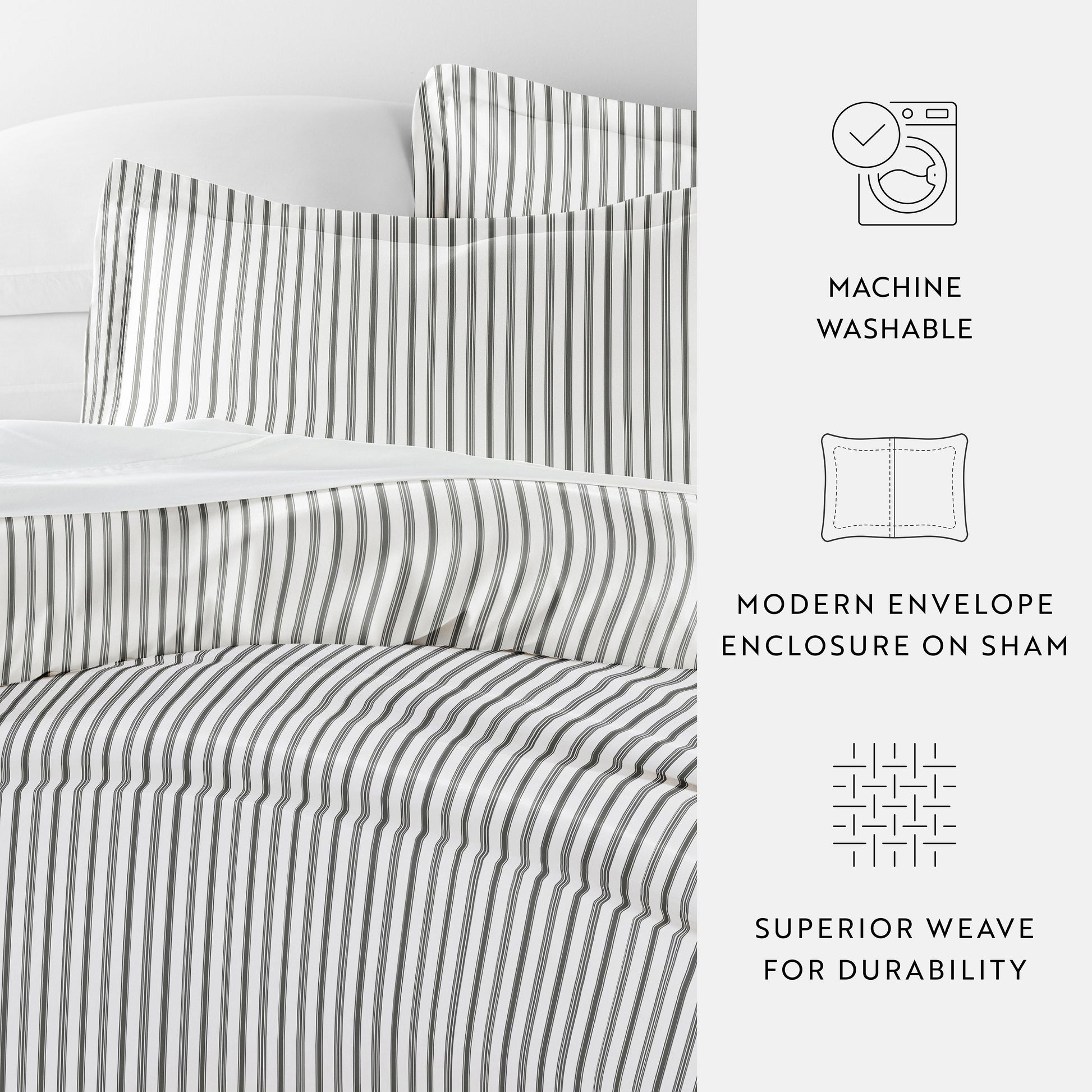 Vertical Dreams Patterned Duvet Cover Set