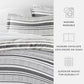 Vintage Stripes Patterned Duvet Cover Set