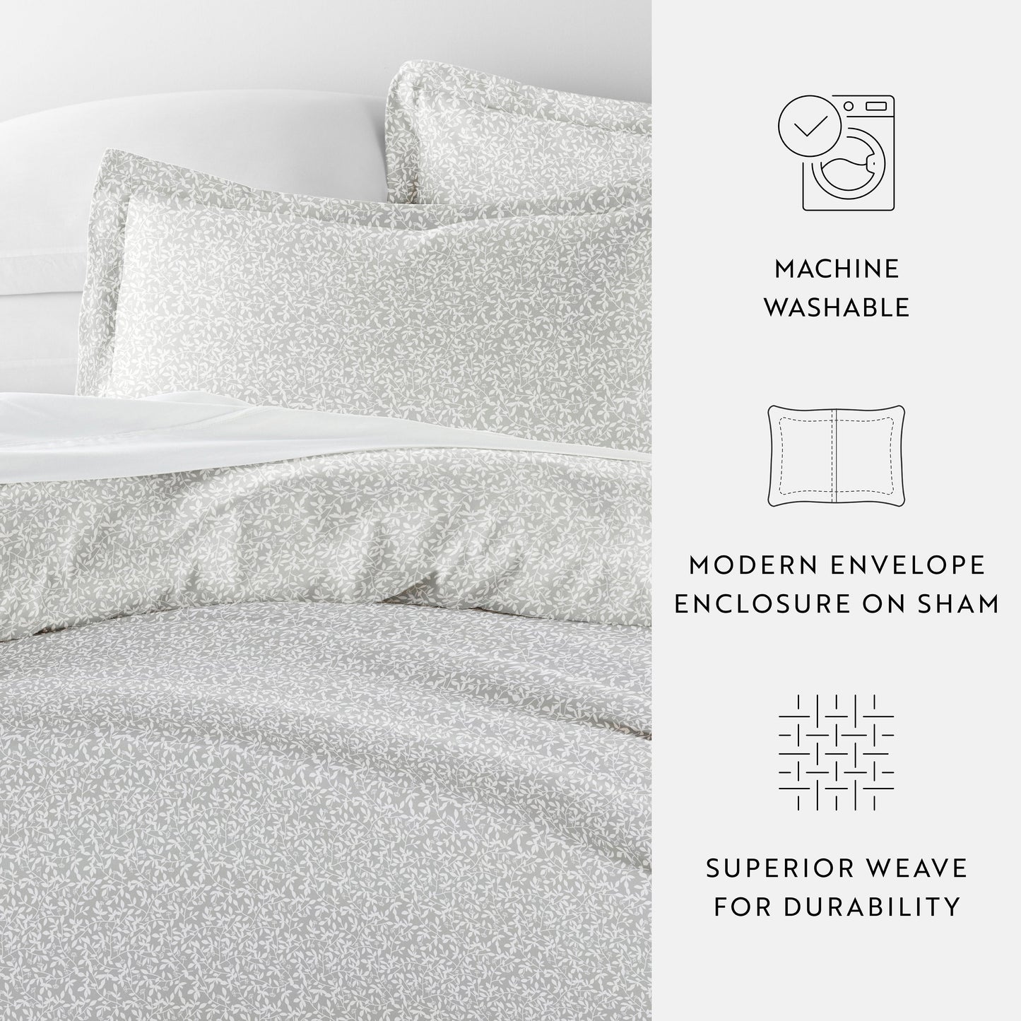 Vine Trellis Patterned Duvet Cover Set