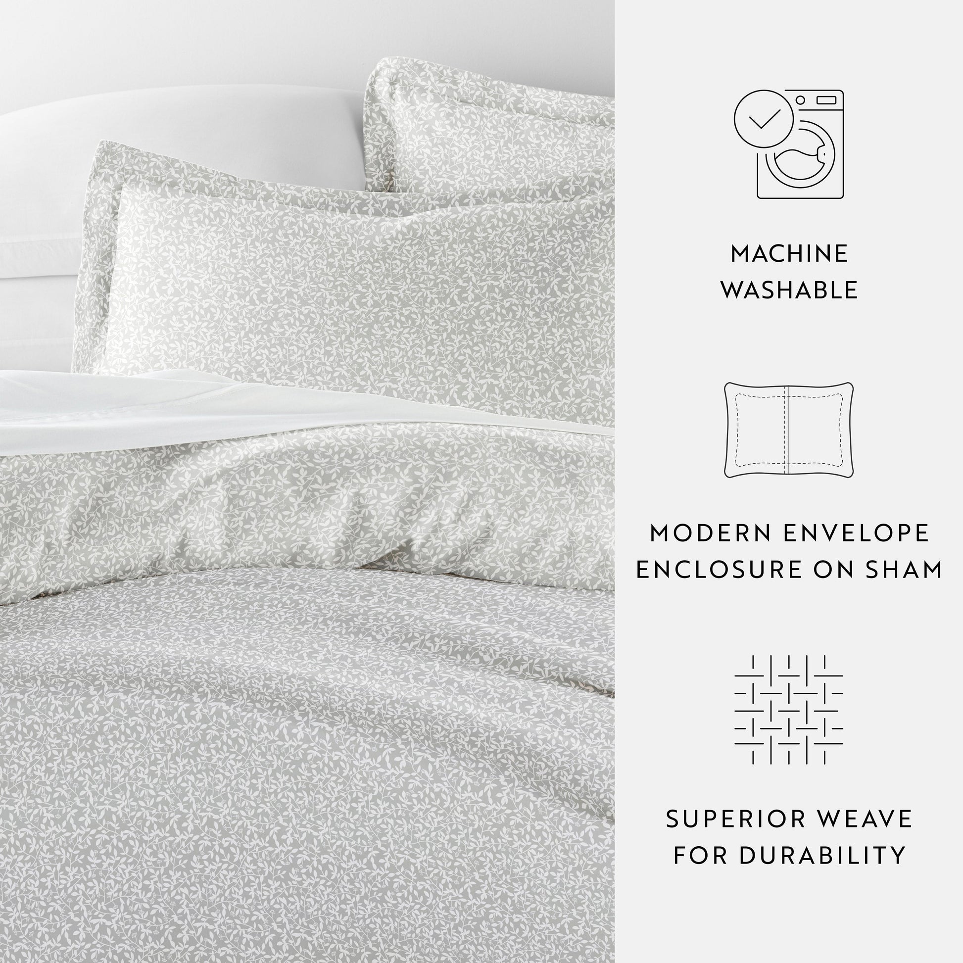 Vine Trellis Patterned Duvet Cover Set