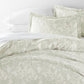 Weathered Floral Patterned Duvet Cover Set