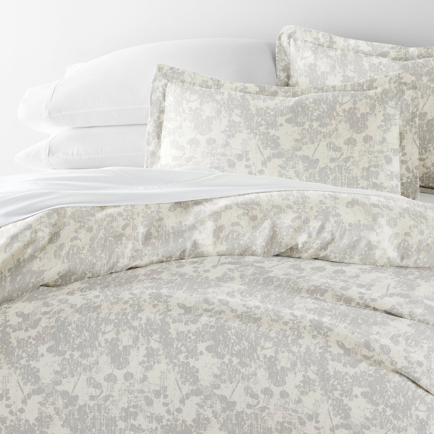 Weathered Floral Patterned Duvet Cover Set