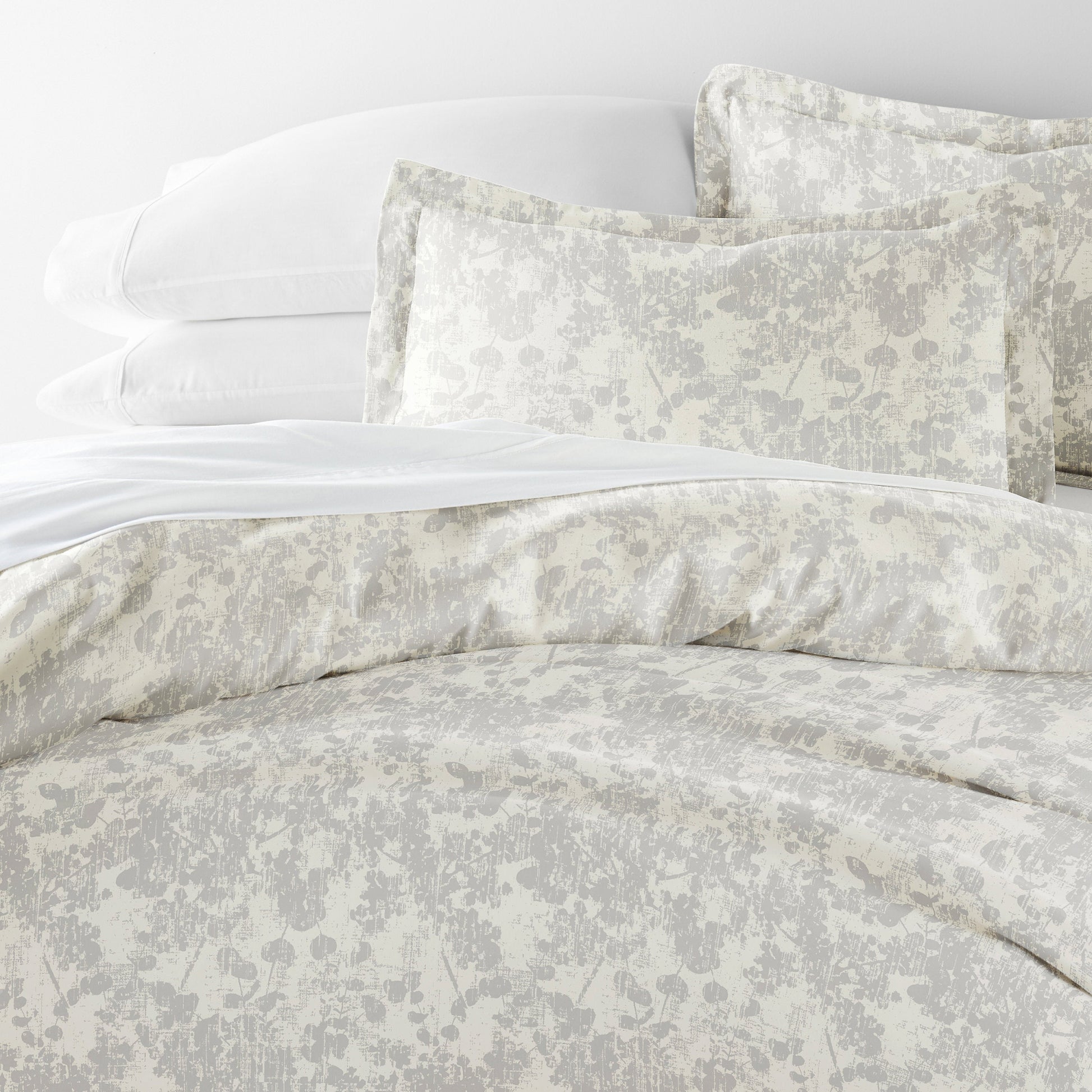 Weathered Floral Patterned Duvet Cover Set