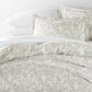 Weathered Floral Patterned Duvet Cover Set